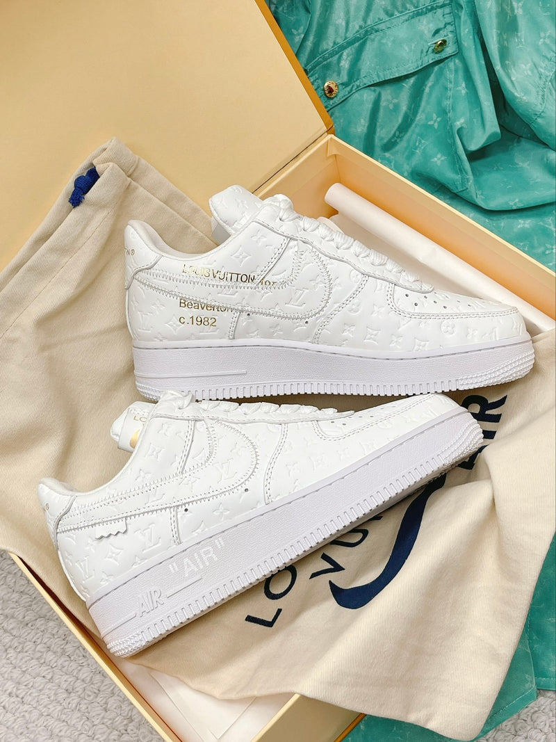 LV Nike Air Force 1 Low By Virgil Abloh White