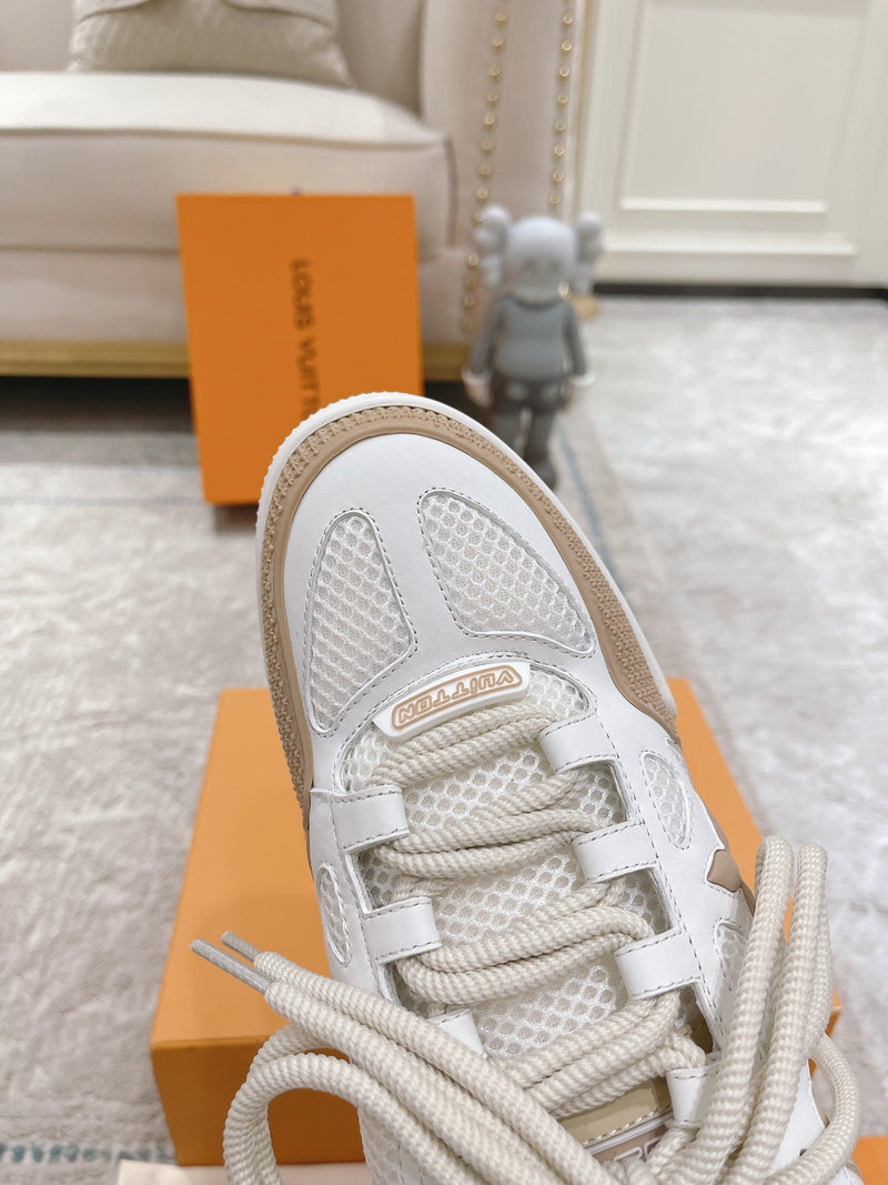 LV Skate Sneaker Beige White