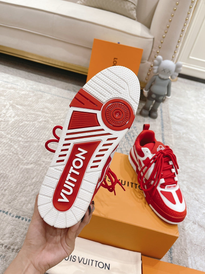 LV Skate Sneaker Red White