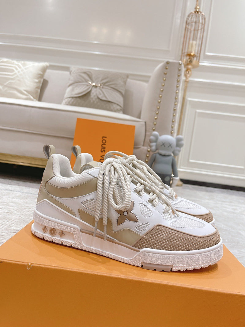 LV Skate Sneaker Beige White