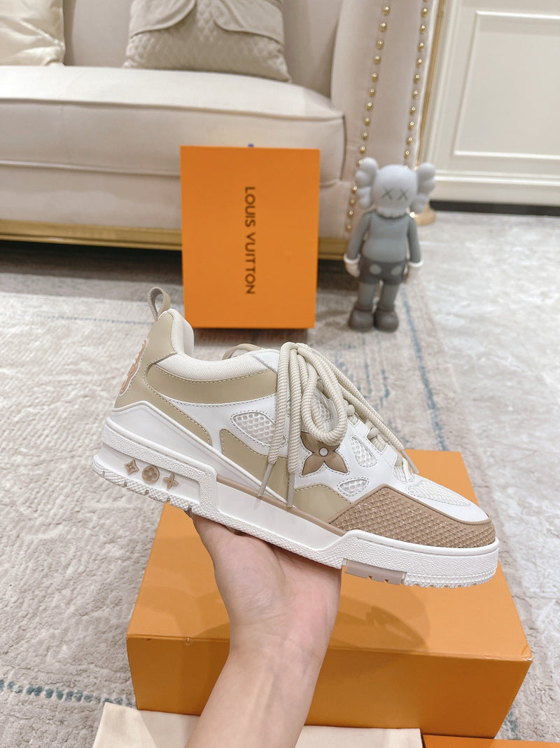 LV Skate Sneaker Beige White