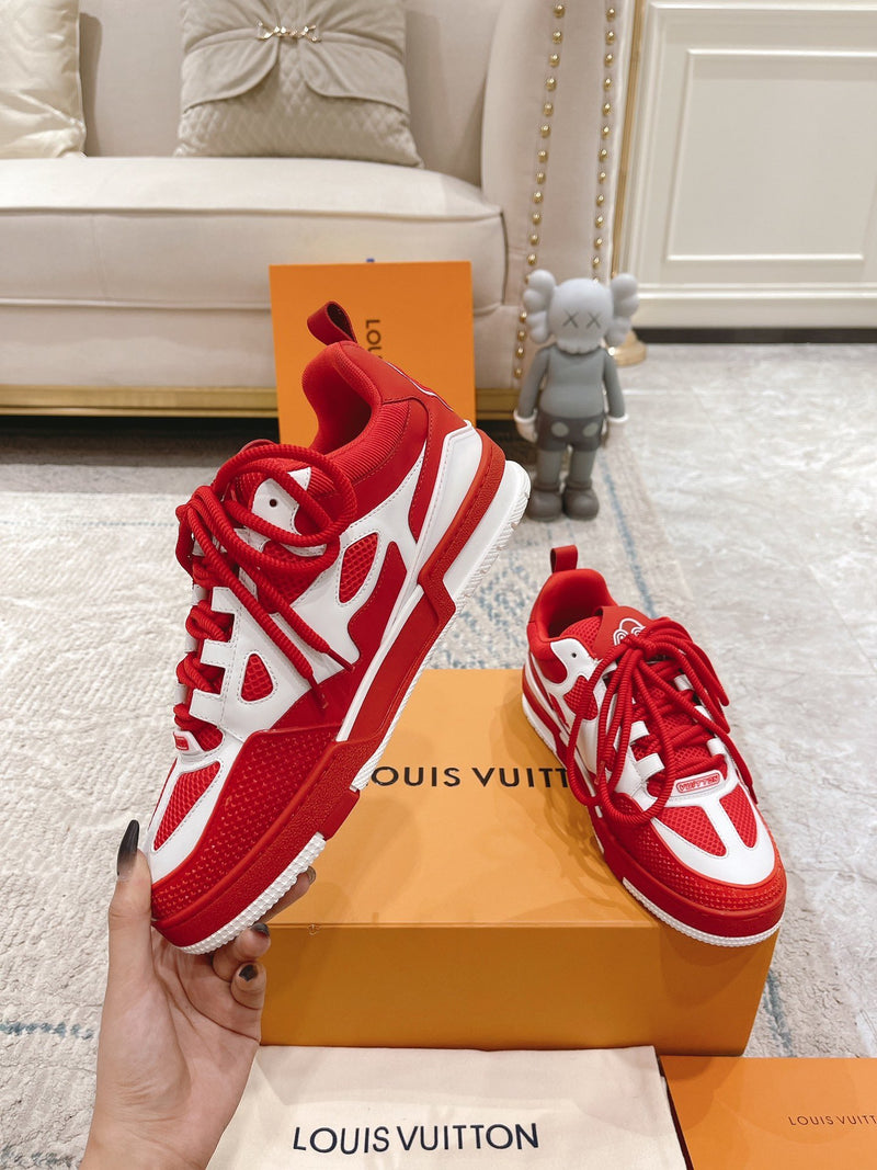 LV Skate Sneaker Red White