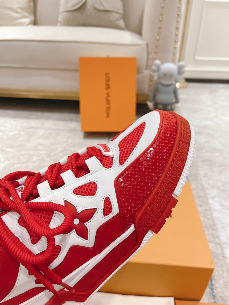 LV Skate Sneaker Red White